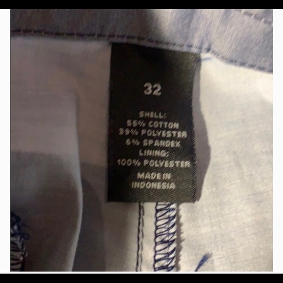 Men’s blue striped printed swim trunks M - Picture 4 of 4